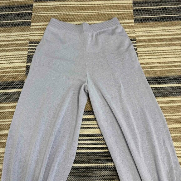 Free People FP Beach Nolan Knit Jogger Pants Linen Blend Purple Size Large - Picture 6 of 13